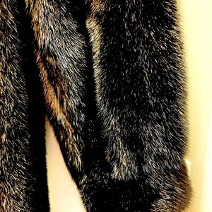 Women’s black mink coat, size medium